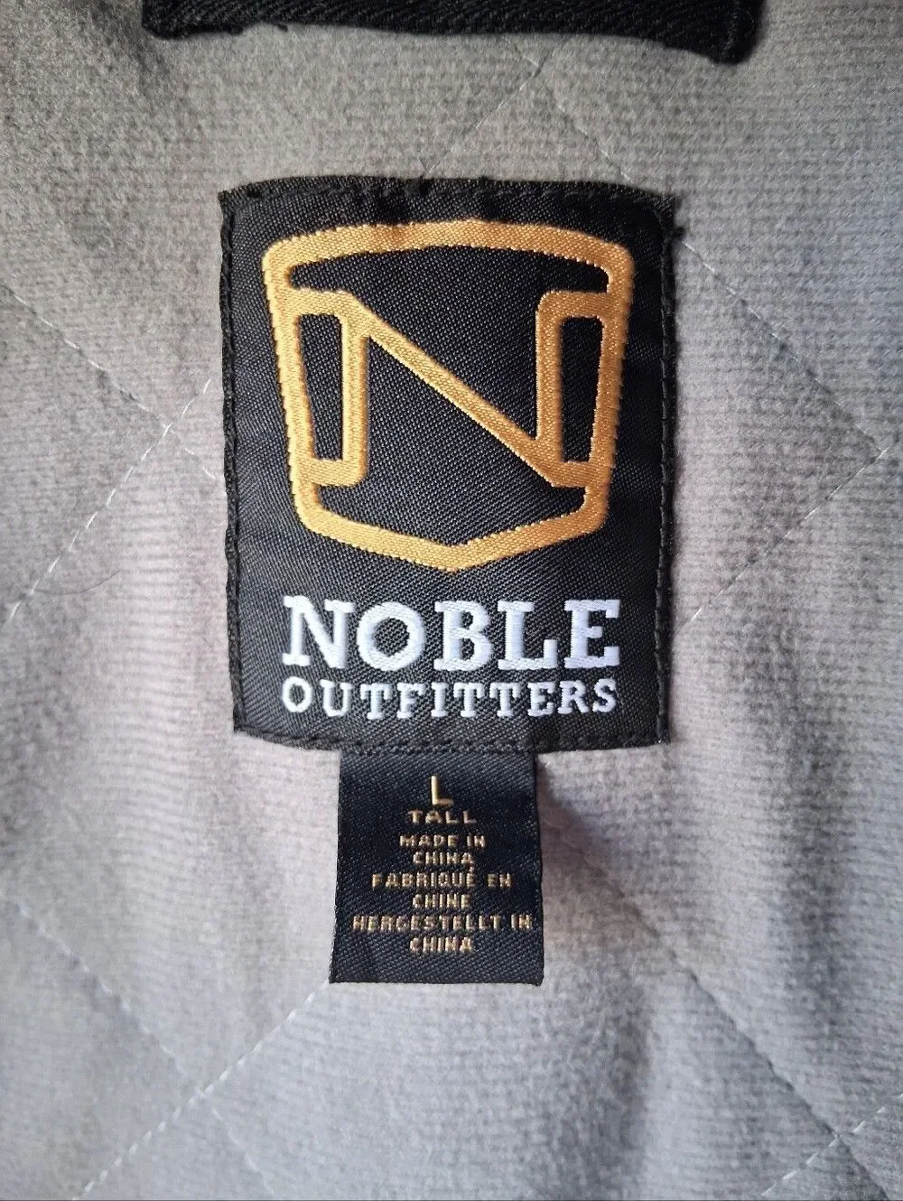 Noble Outfitters Men's Black Hooded Field Jacket - Classic Casual Layer Sz L